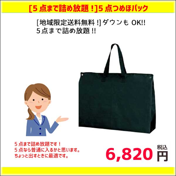 【地域限定送料無料!】【5点まで詰め放題!】5点パック(たたみ仕上げ)